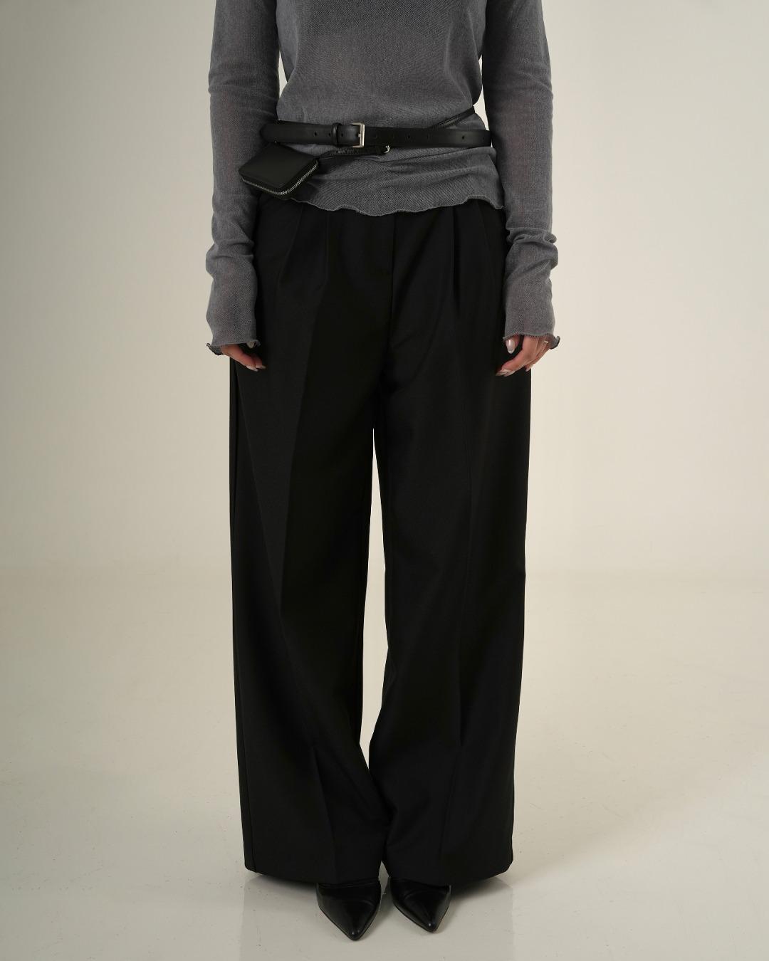 매니쉬 노블 슬랙스 - BLACK