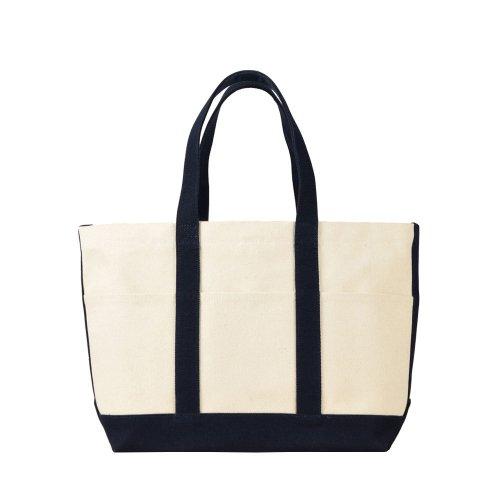 프리모 캔버스 토트백 아이보리 네이비