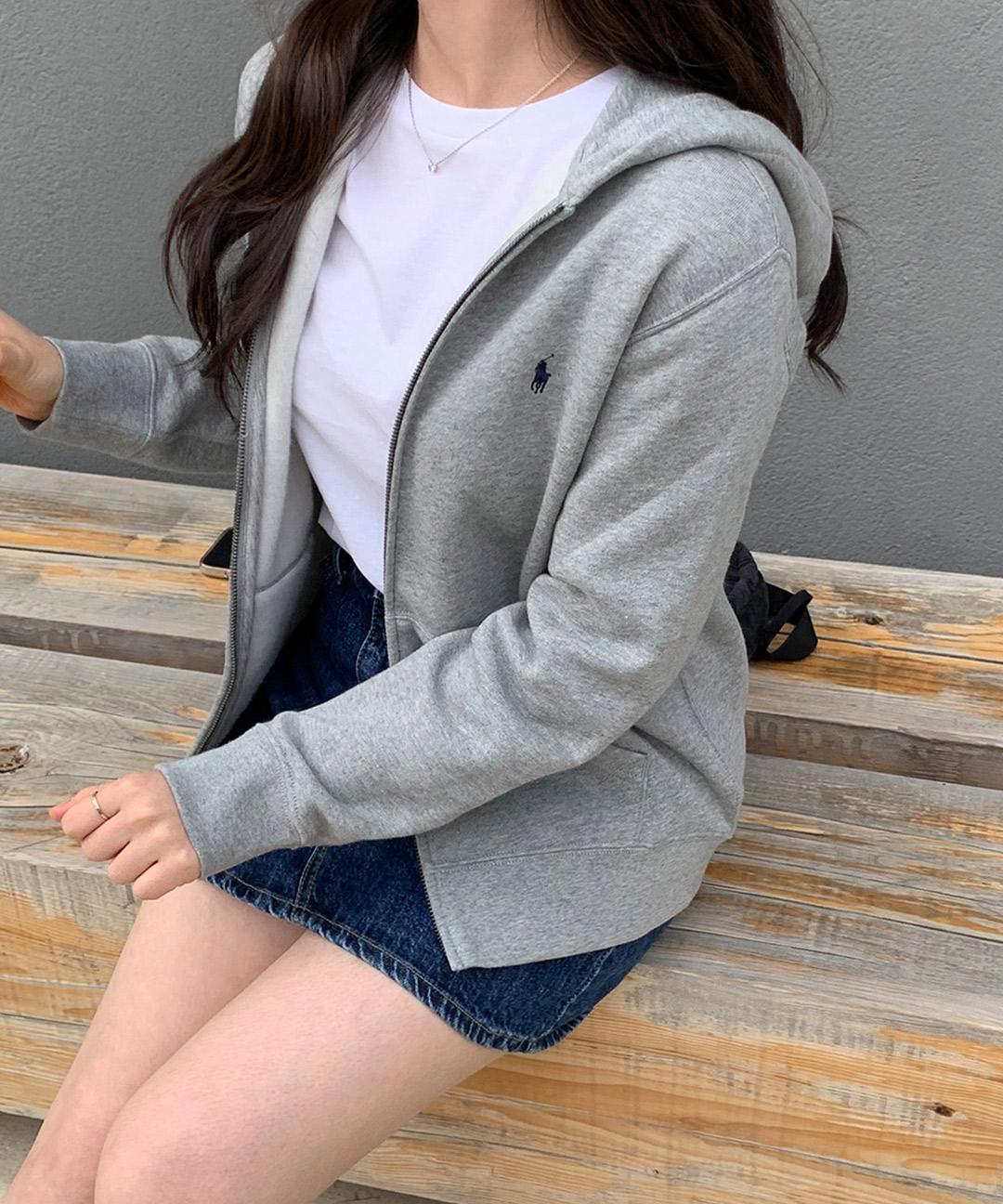 세컨찬스 폴로 랄프로렌 베이직 기모 후드집업 보이즈