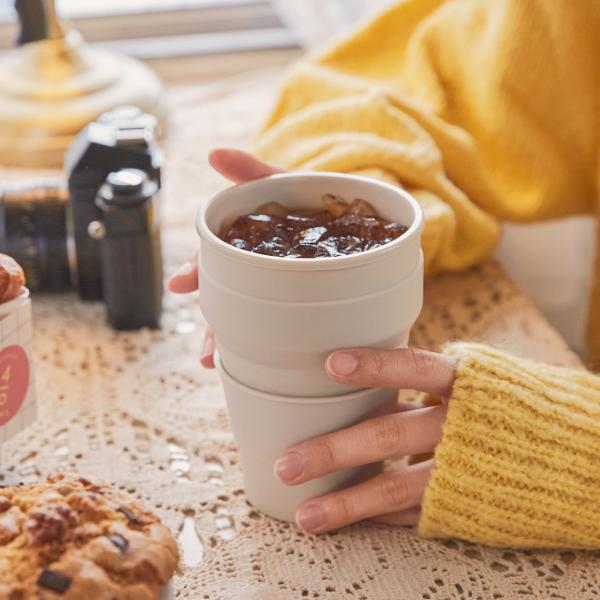 접이식 실리콘 텀블러 475ml 냉 온 음료 모두 사용