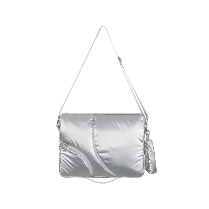 Lake 13 Laptop Clutch_Silver