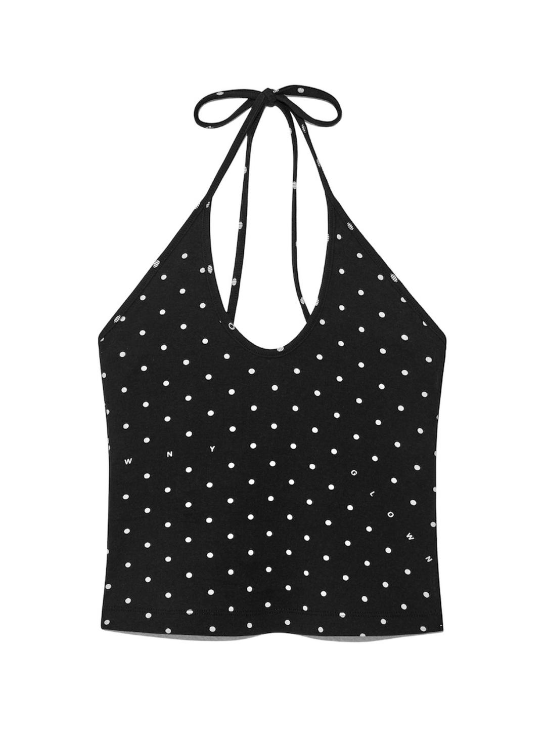 WILD HALTER CAMISOLE (ONYX FLECK)