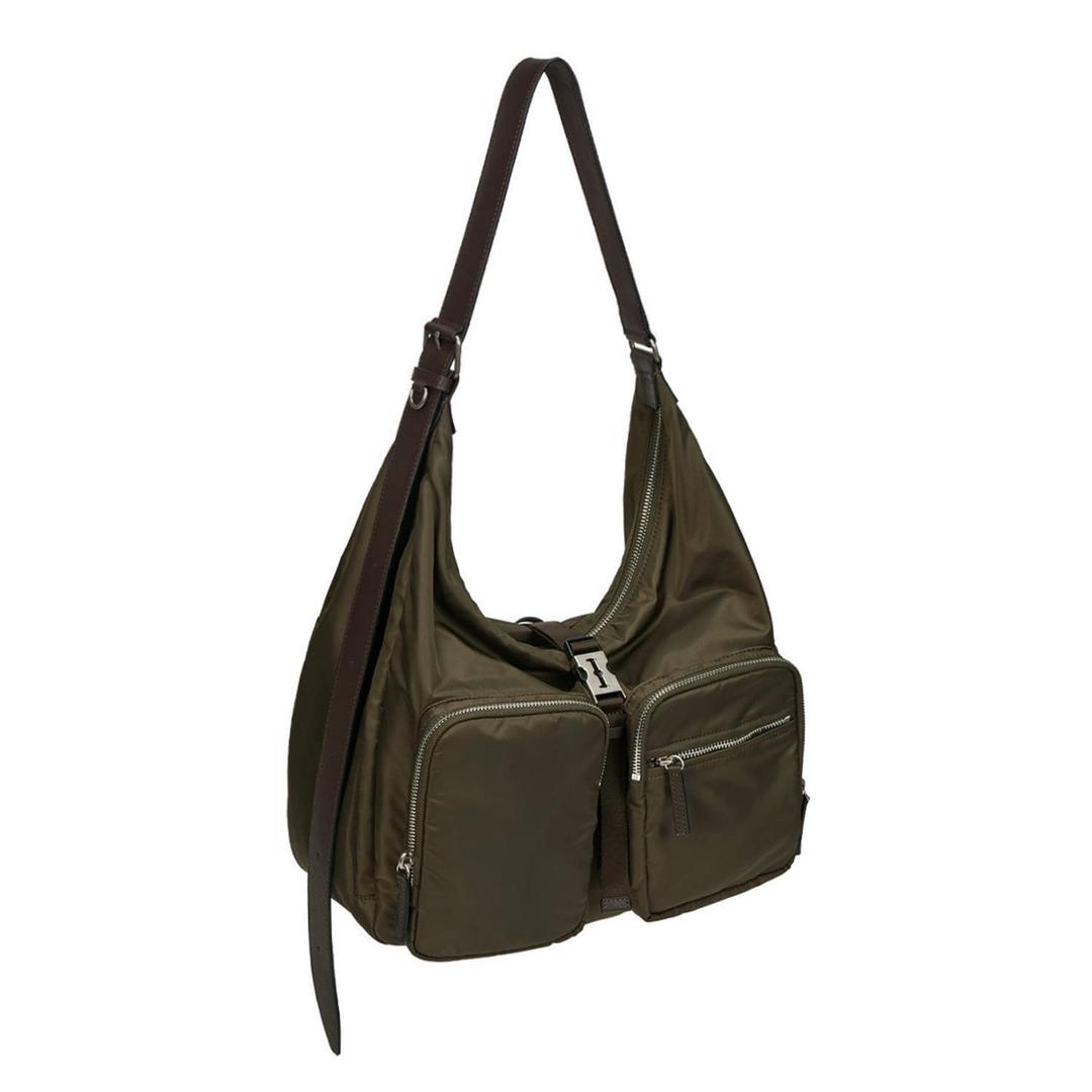 Hey Double Pocket Hobo M (헤이 더블 포켓 호보 미듐) Khaki