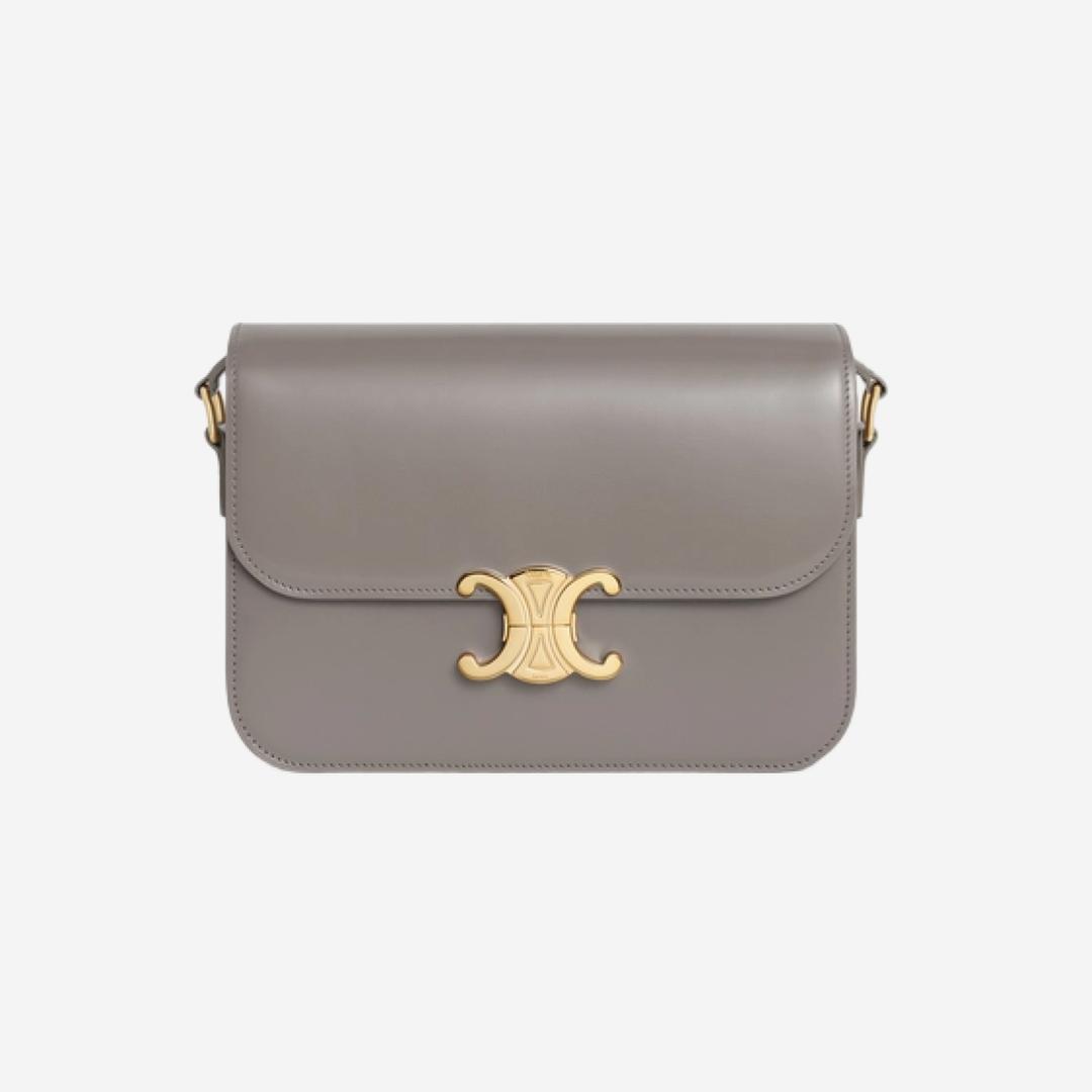 Celine Classique Triomphe Bag in Shiny Calfskin Pebble