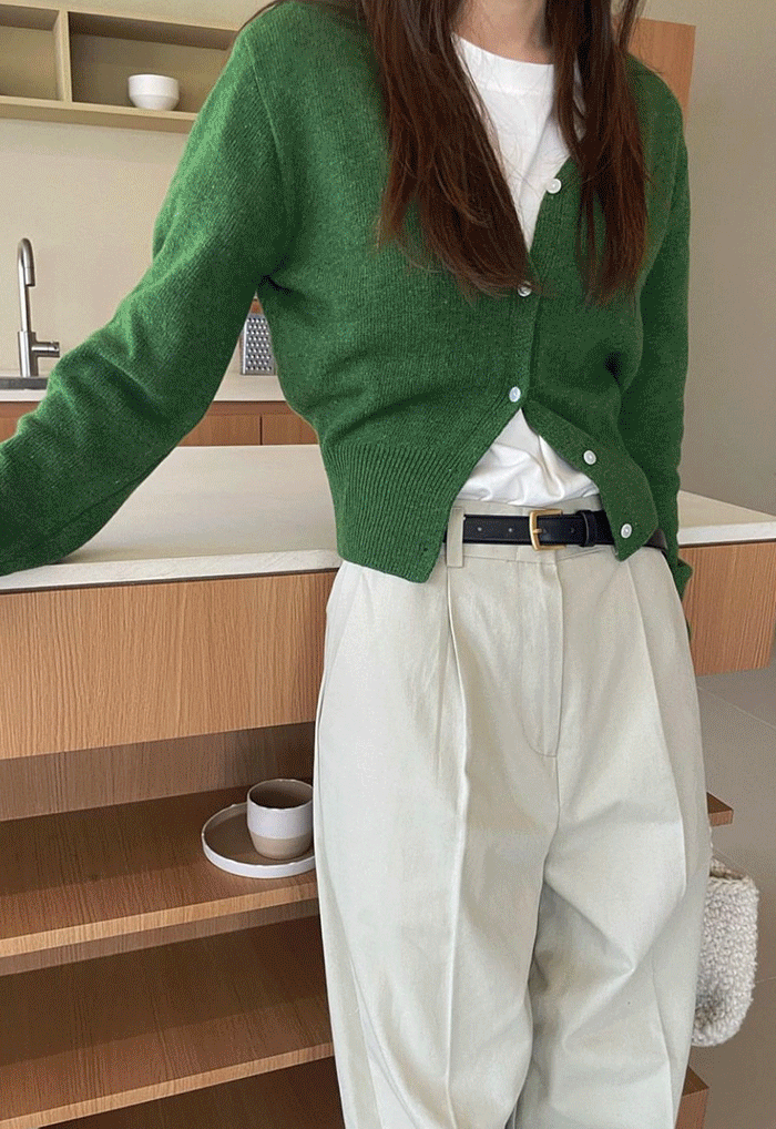 mas wool knit cardigan