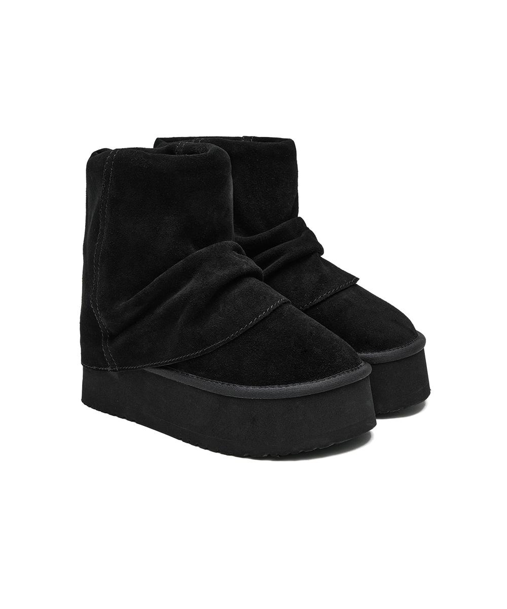 [NEW 10%] MAXI FOLDED BOOTS SHORT(6inch) - BLACK