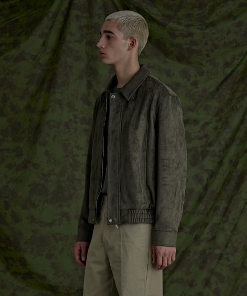 지플리시(ZPLISH)  스태틱 스웨이드 자켓 카키 - 사이즈 & 후기 | 무신사