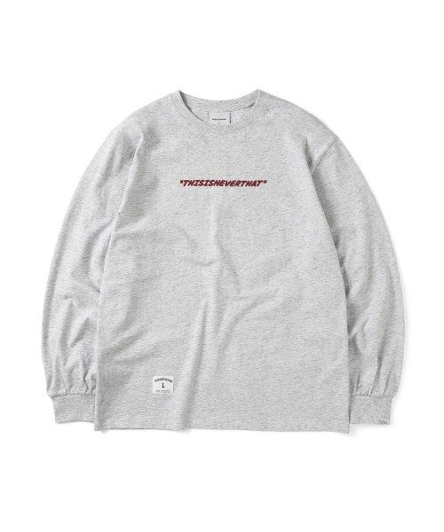 CB-Logo L/S Tee Light Heather Grey