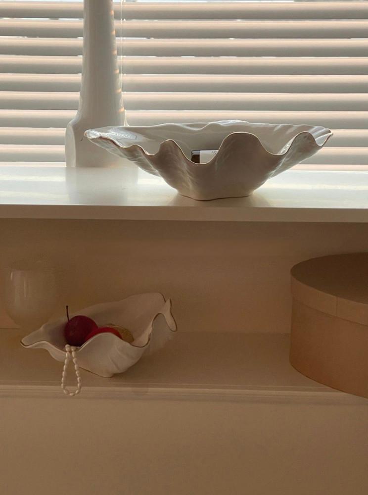 빈티지 shell 조개껍질 플레이트 오브제 장식품