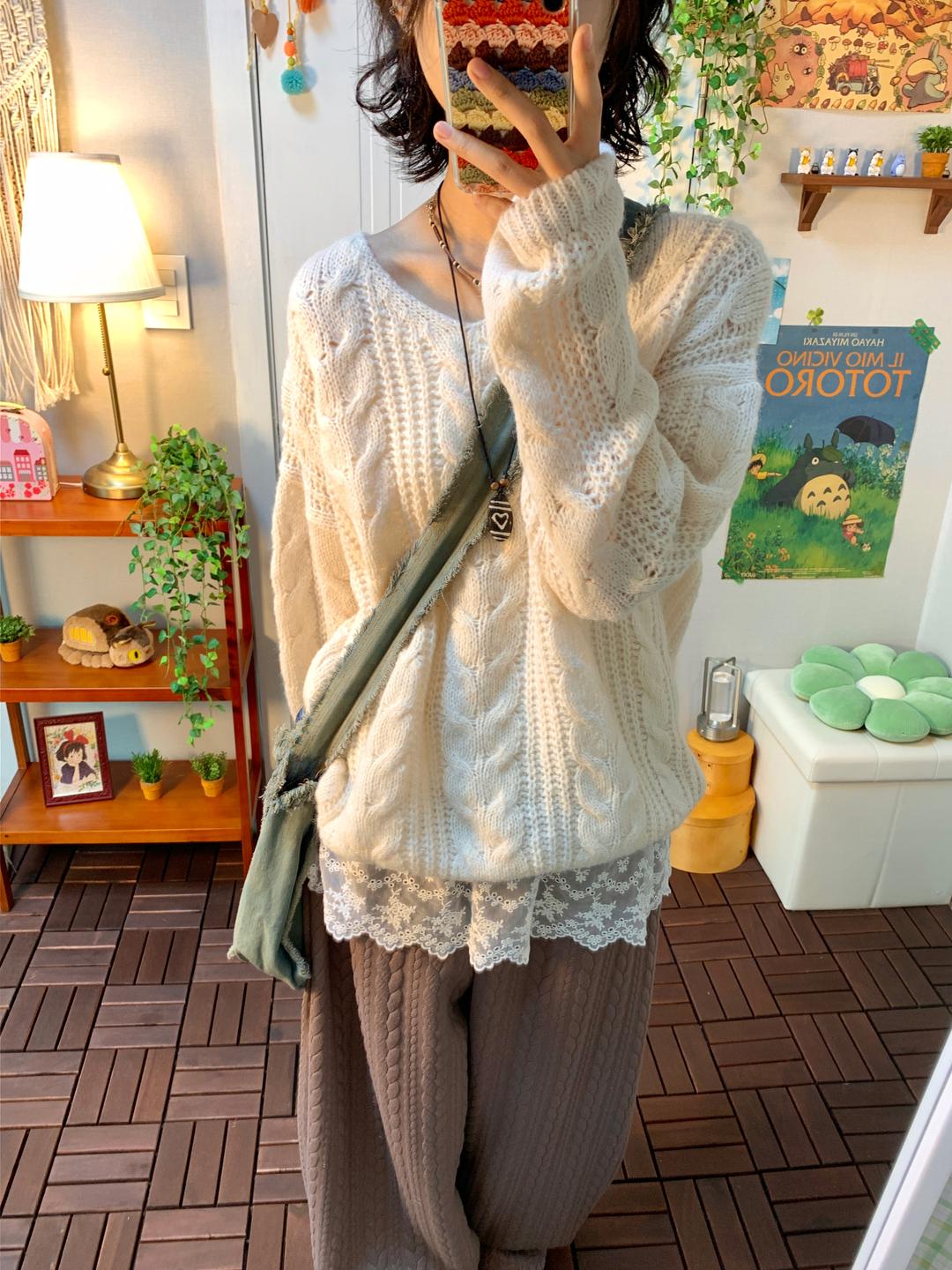 마지 Dove twist knit ( 3 color )