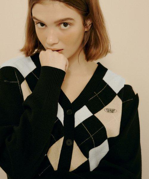 [POP] 여성 아가일 가디건