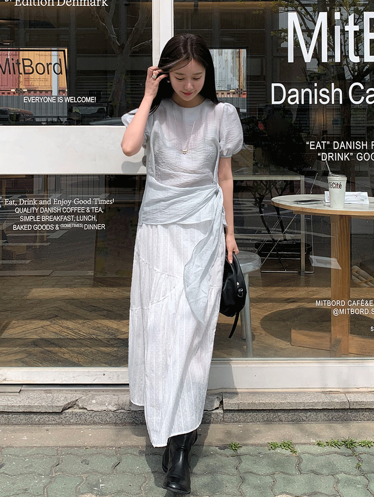 어리틀빗 reni banding long skirt (2color)