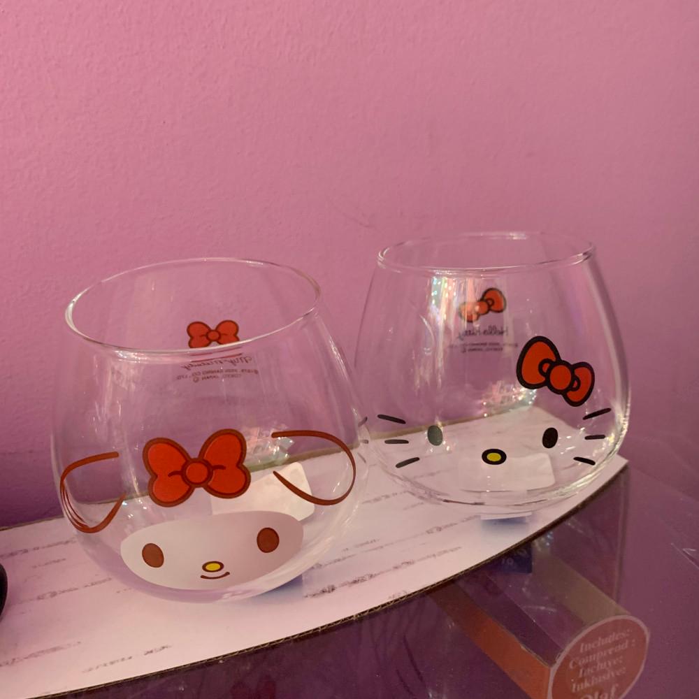 산리오 키티/마이멜로디/폼폼푸린/시나모롤/쿠로미/포차코 유리컵 [유니랜드]