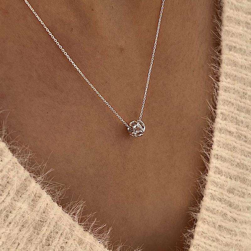 [아몬즈 단독] Snowball necklace