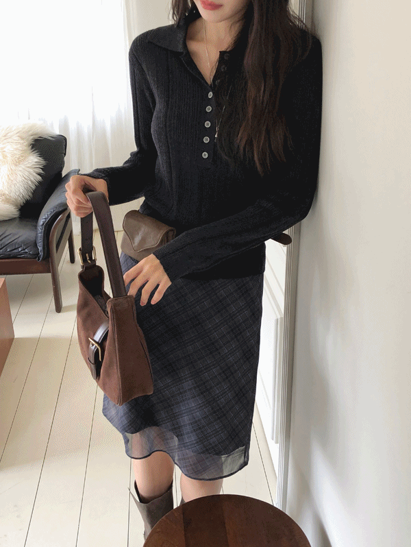 무드인슬로우 루밍 골지 카라니트