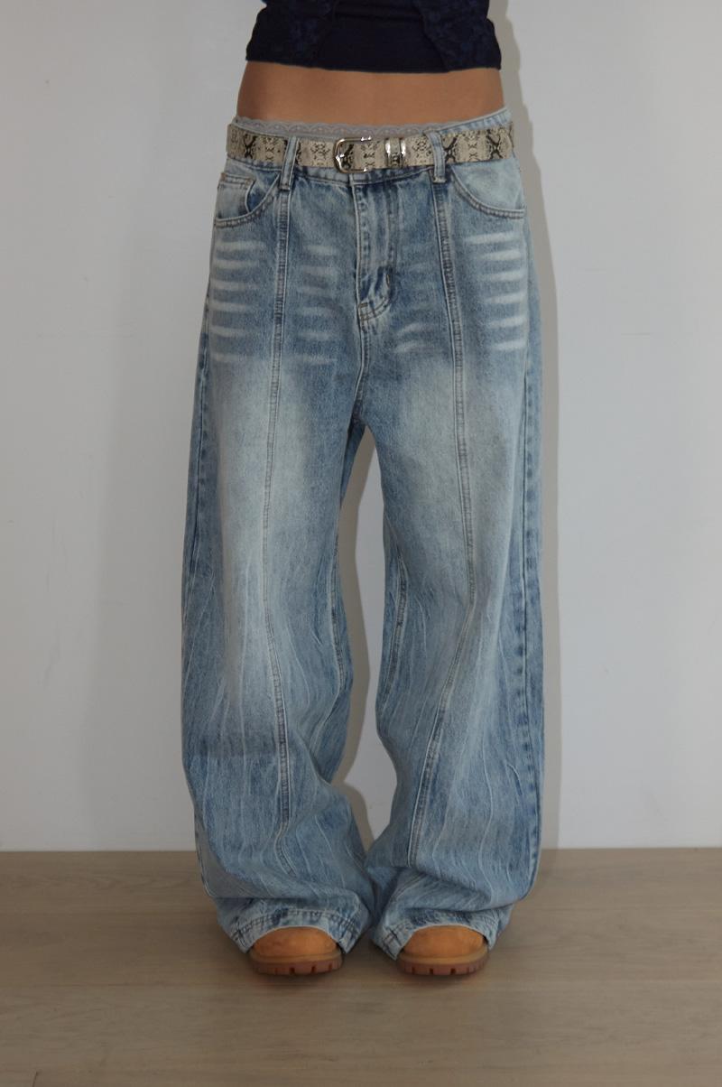YUMI WASHED STRAIGHT DENIM