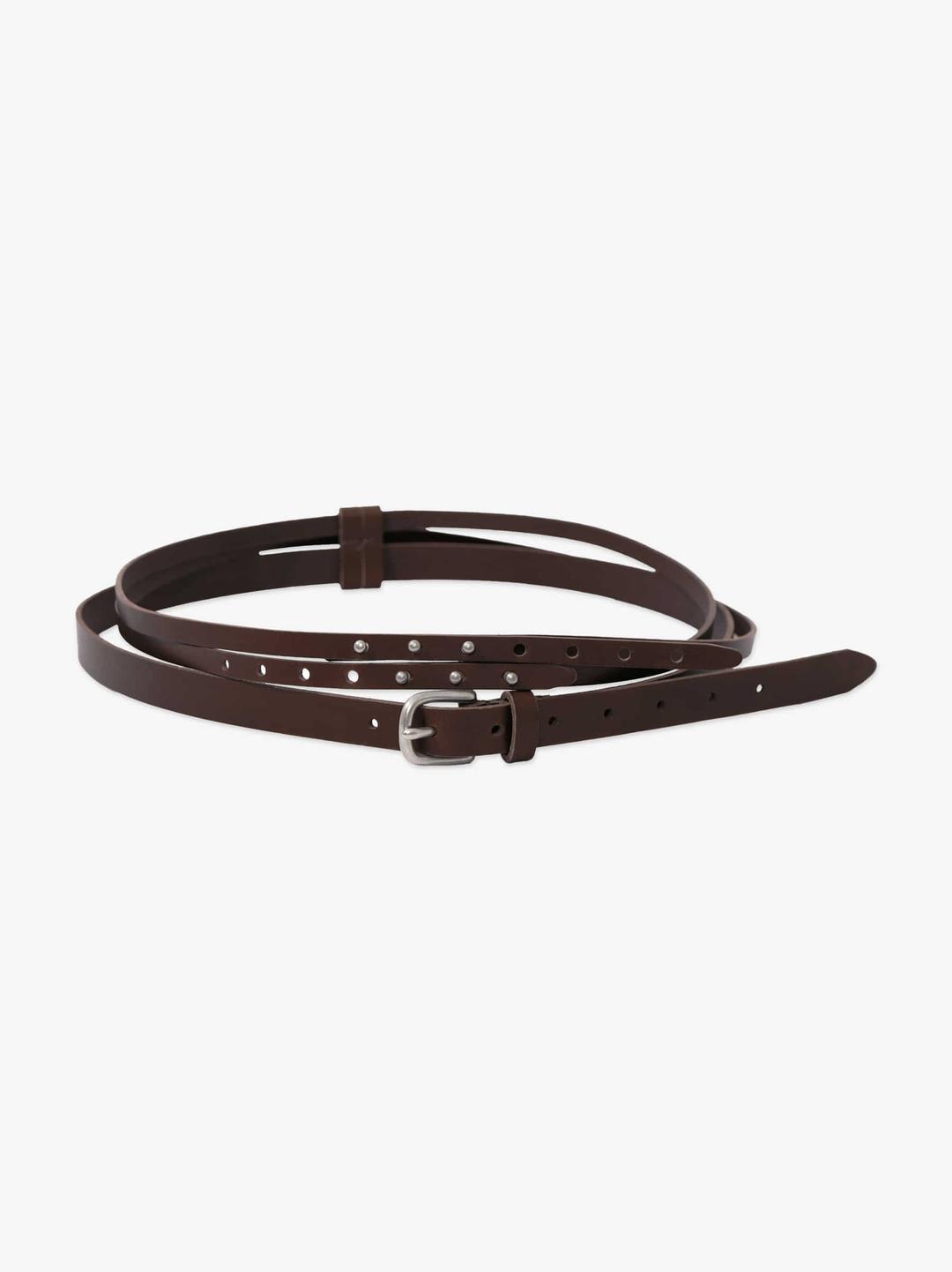 Layered Double Belt_Brown
