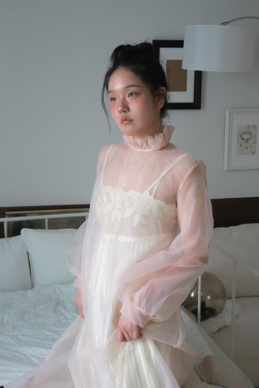 Organza frill dress