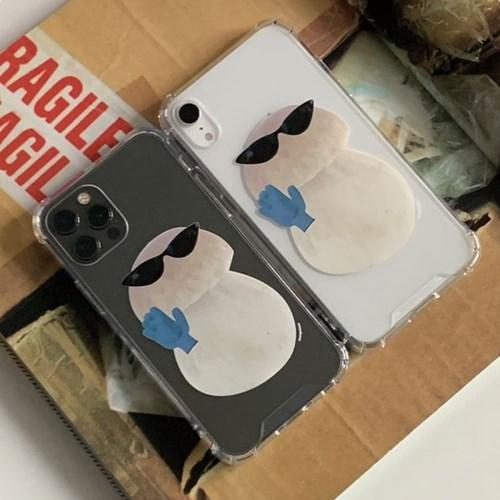 Hi mushroom clear jelly hard case