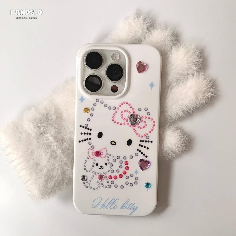 아이앤드오 Lovely Dotted Kitty Case 아이폰 키티케이스