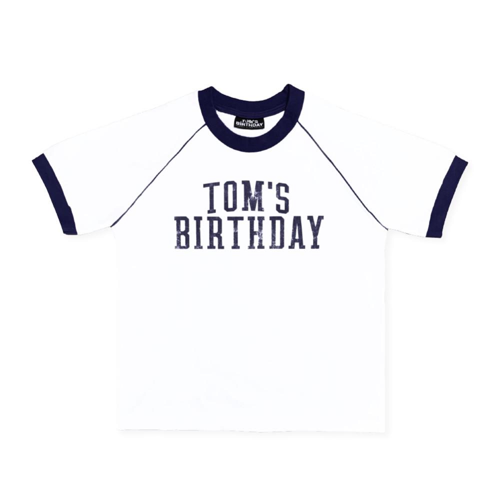 TOM'S BIRTHDAY Ringer T-shirts NAVY