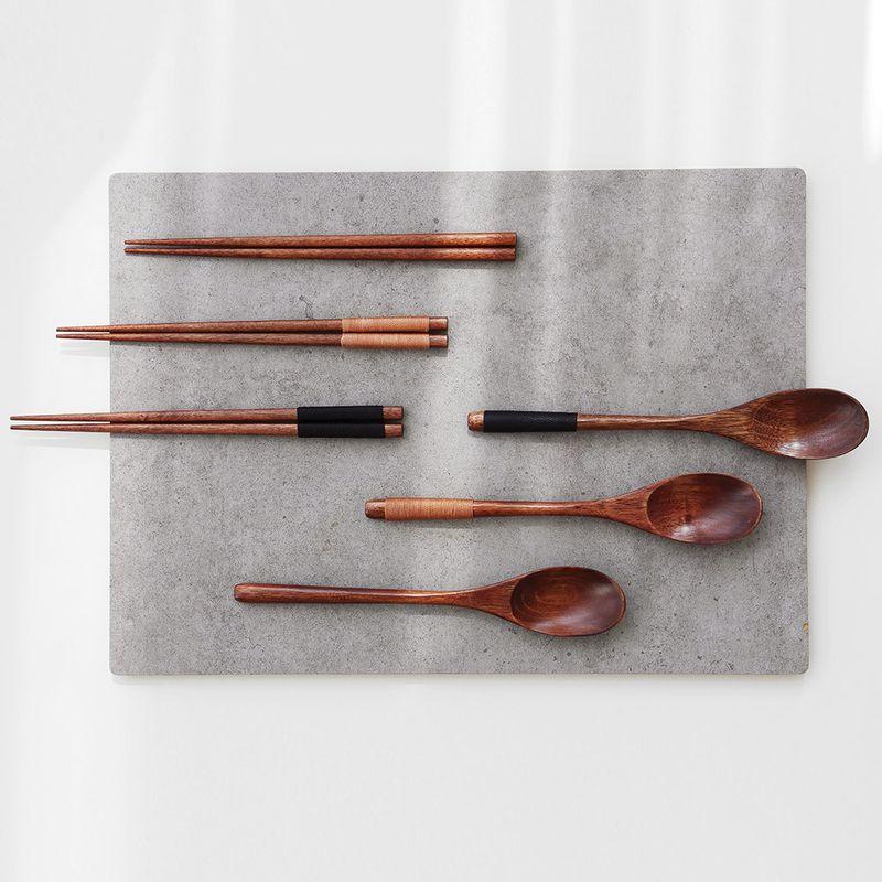 와운드 우드 수저 2인세트