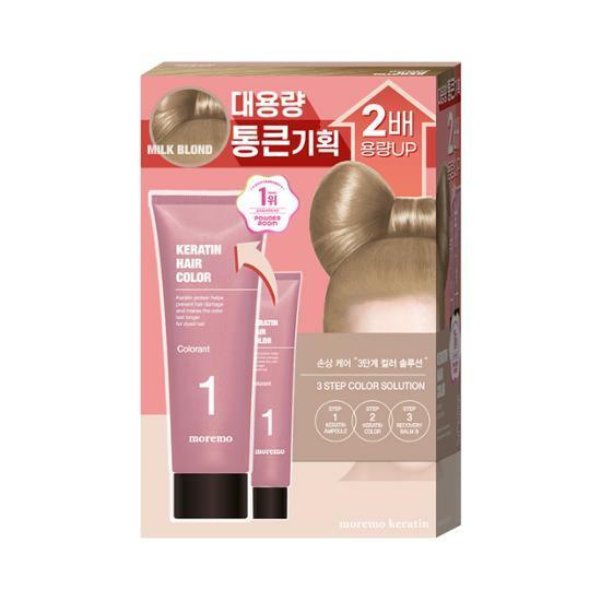 모레모 케라틴 손상 적은 헤어 컬러 밀크 블론드 대용량