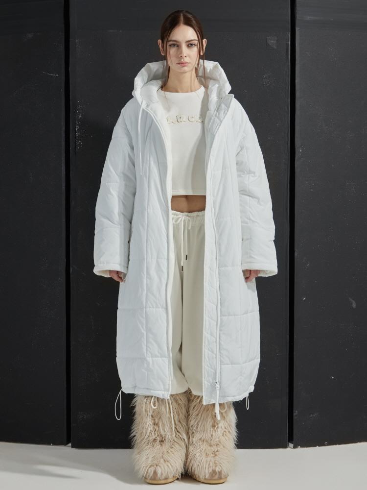 GL LONG PADDED COAT-WHITE