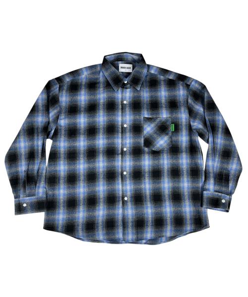 Vintage Ombre Check Shirt ((Blue))