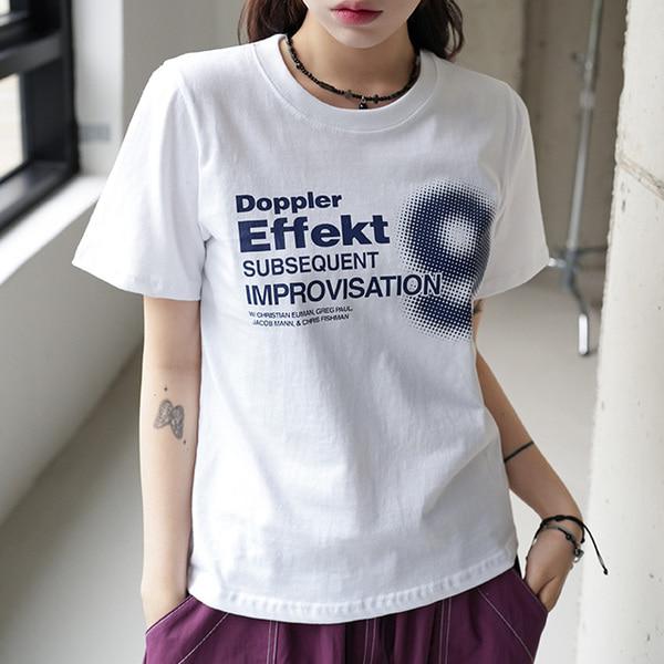 러픈 프린팅 티셔츠