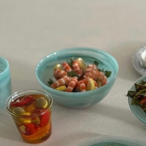 보울 18cm 아쿠아마린