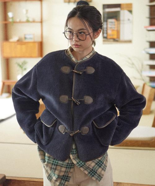 W TOGGLE HALF JACKET [NAVY]