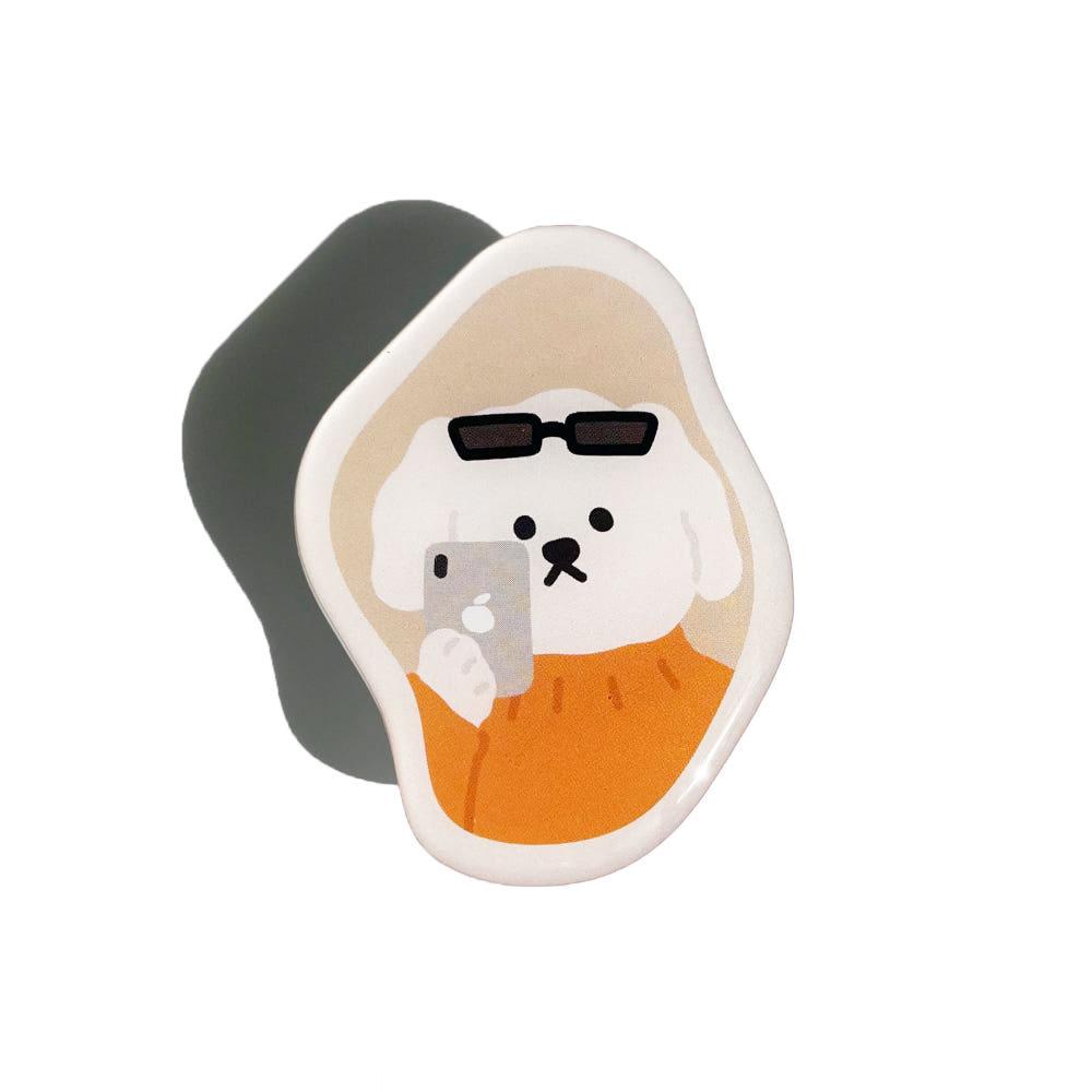 플리즈무브 힙스터 강아지 거울 셀카 스마트톡