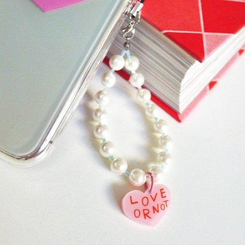 Pink Love-Pearl Sky Beads Strap 비즈스트랩