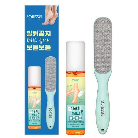 소프리스 발뒤꿈치 뿌리고 밀어서 보들보들 (풋 필링미스트 100ml+풋파일)