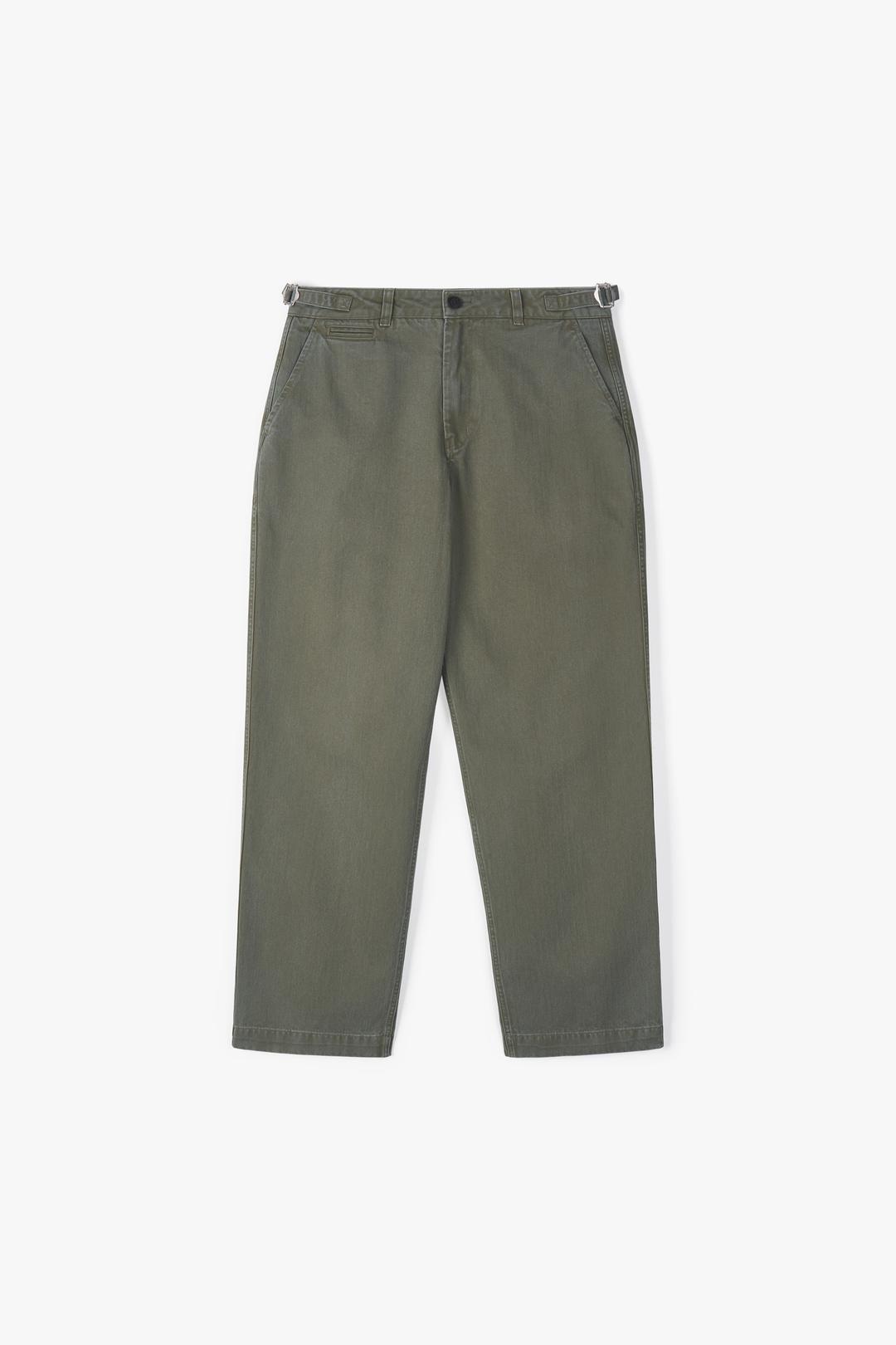 HBT COTTON PANTS VINTAGE OLIVE