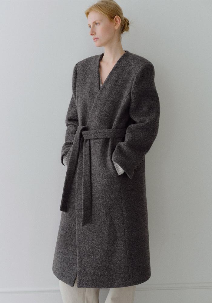 BOUCLE WOOL100 PADDED COAT_CHARCOAL_OE4C2XCT01CHL