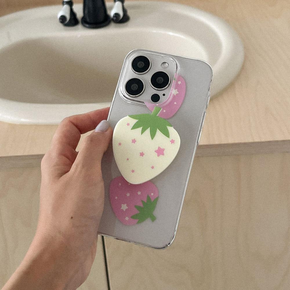 strawberry star 디자인 [크림 아크릴스마트톡]