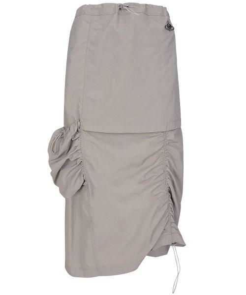 플라즈마 스페어(PLASMA SPHERE)  PUSH SKIRT IN GREY(셔링 카고 스커트) - 사이즈 & 후기 | 무신사