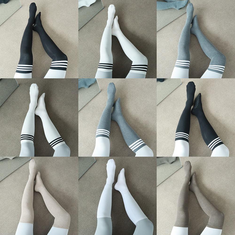 운동하는언니들 삼선 무지 논슬립 요가 필라테스 오버 니삭스 미들삭스 롱삭스 양말 삭스