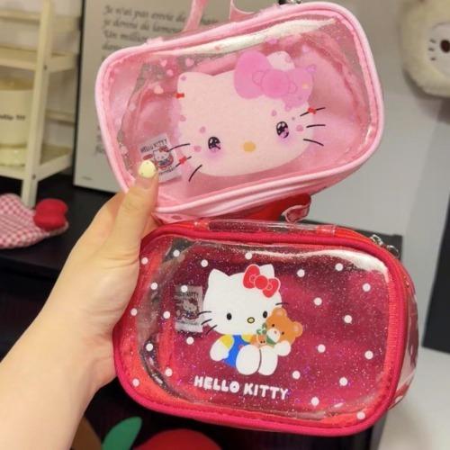 헬로키티 비치 젤리 미니파우치