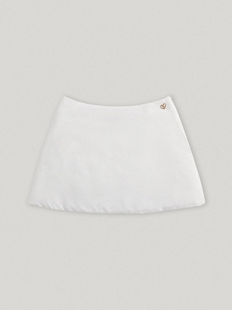 Pippa Padded Mini Skirt White (2nd)