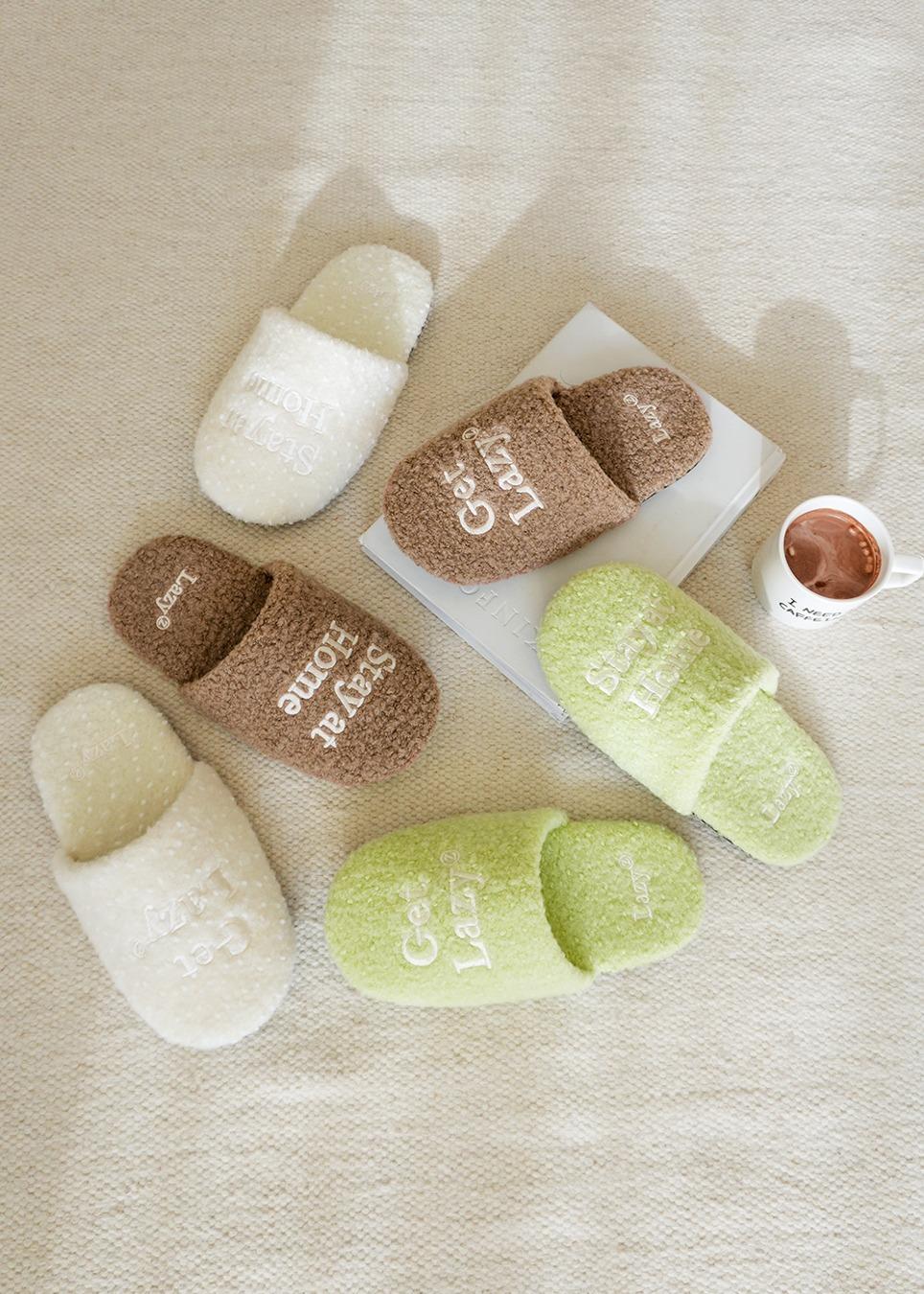 Teddy Room Shoes (3colors)