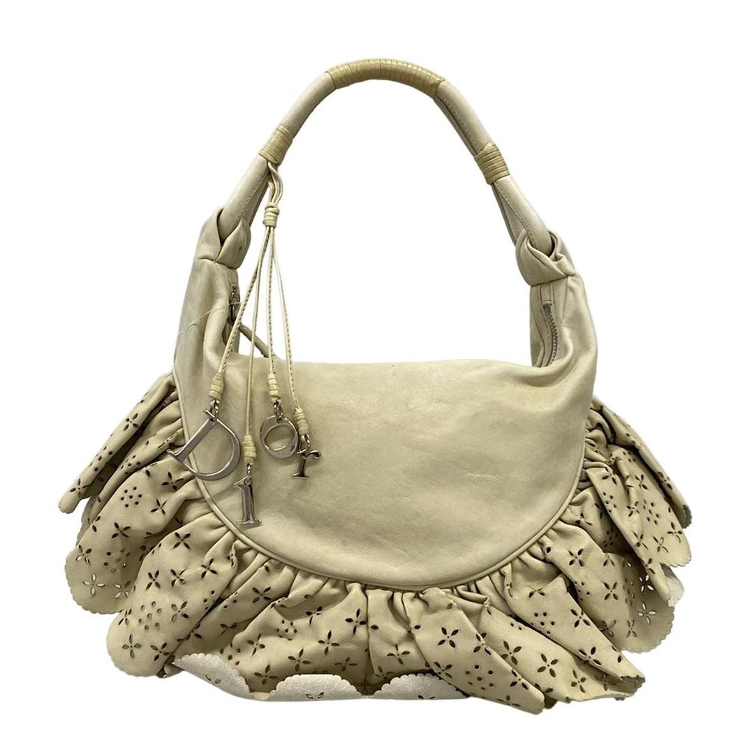 DIOR/ChristianDior(ディオール/クリスチャンディオール) ハンドバッグ ジプシー アイボリー レザー