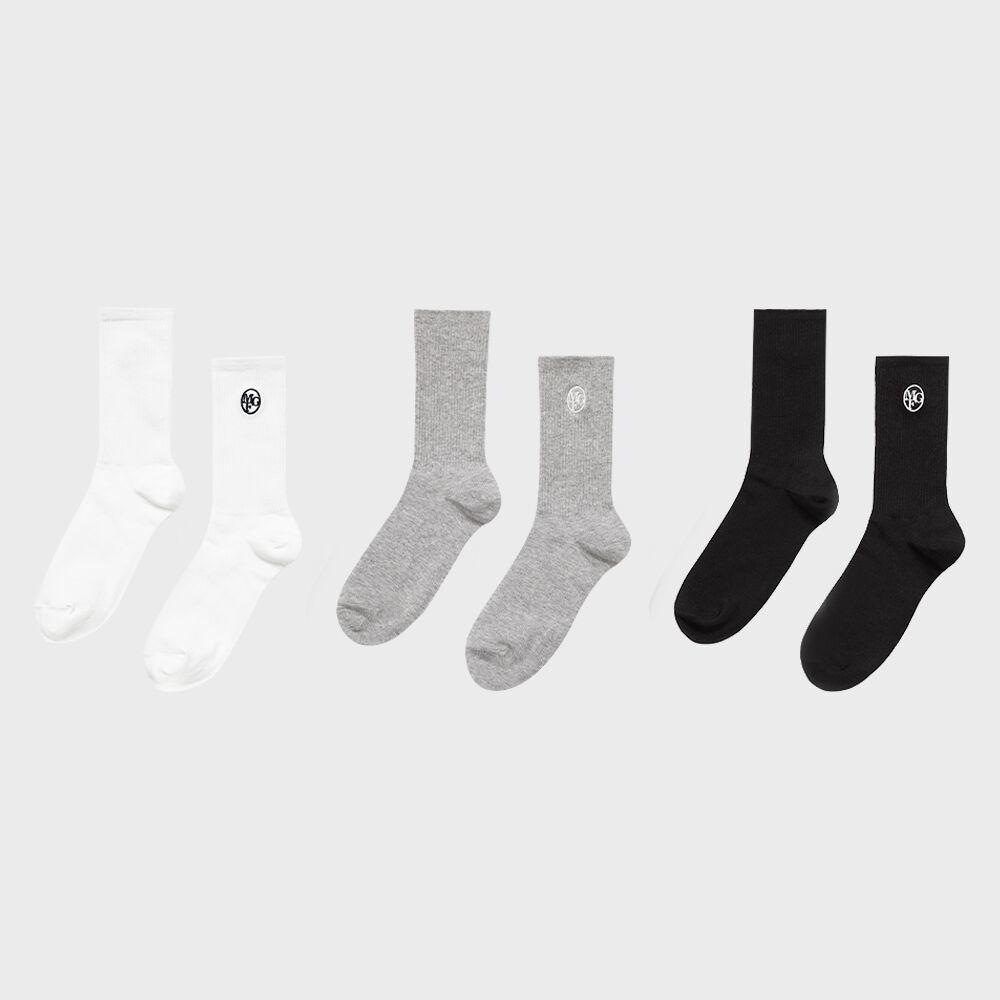 3PACK EMBROIDERY SOCKS multi