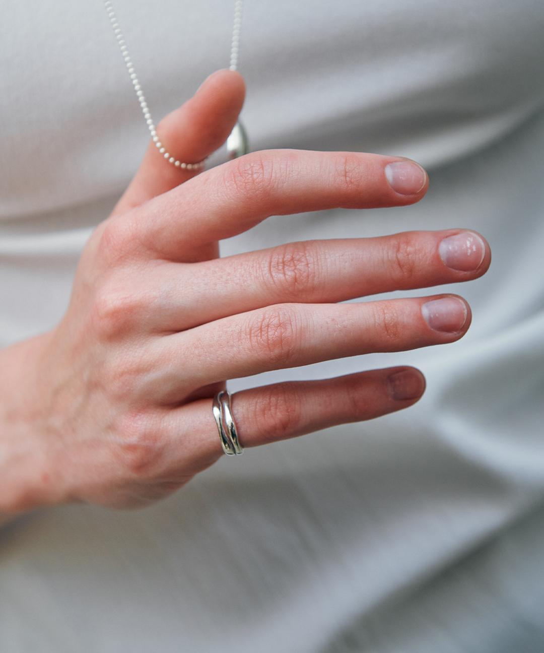 베흐트 [925 silver] Cinq.silver.220 / baby brin ring