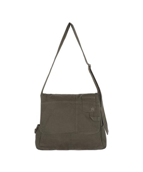 TCM washed vintage pocket cross bag (brown)