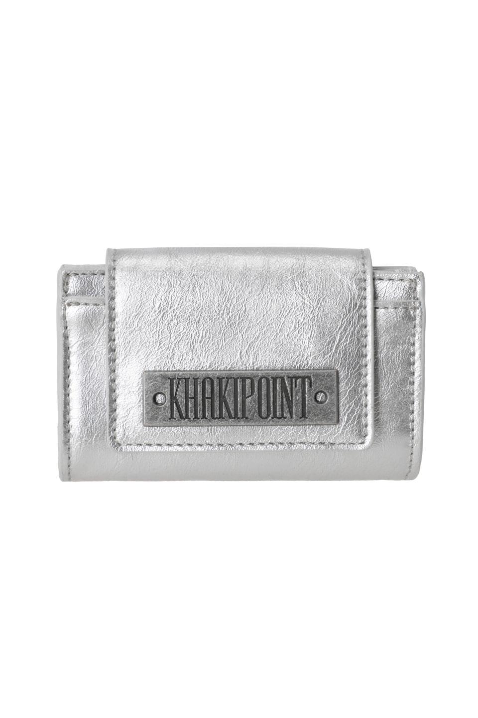 Leather Card Wallet (silver)