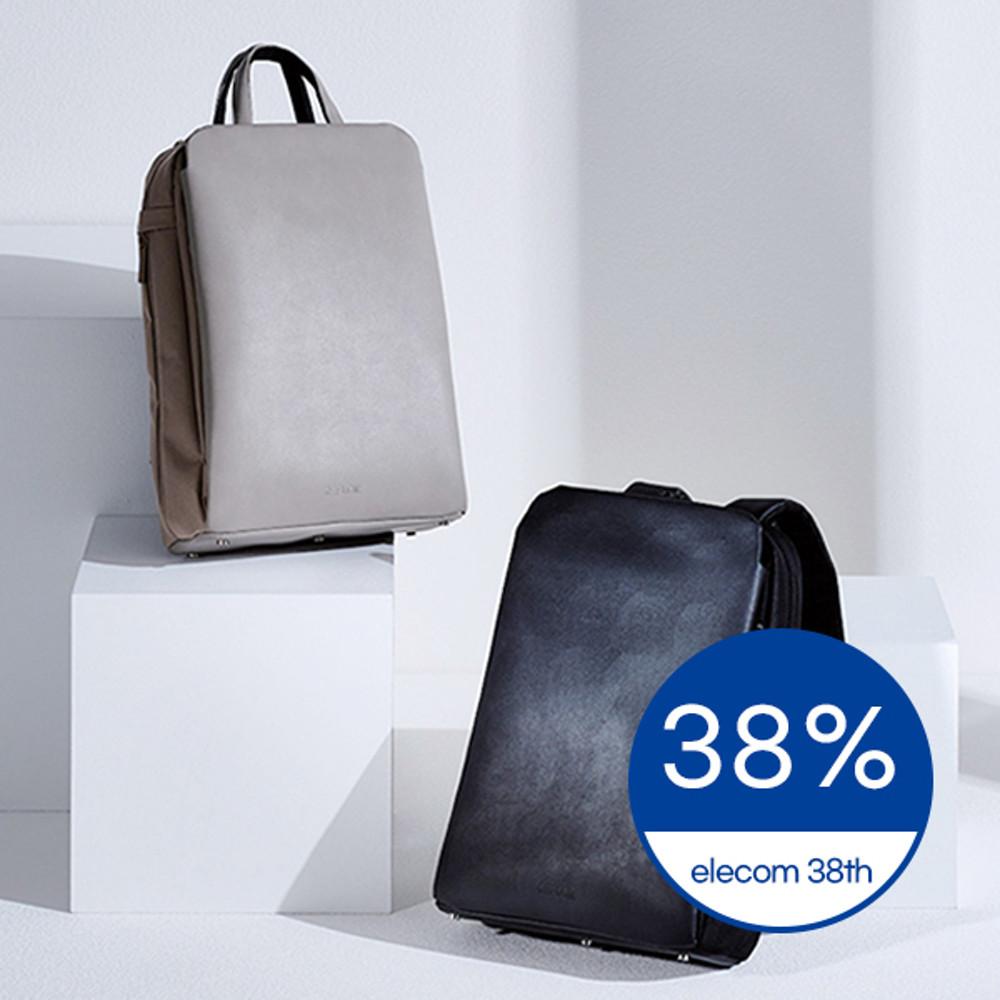 엘레컴 REFLOK 비즈니스 백팩 블랙 그레이지 BM-UMBP01