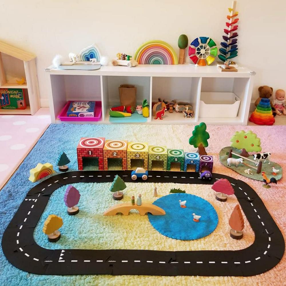 웨이투플레이 40pcs + Tommy(토미) 원목 미니카 8p